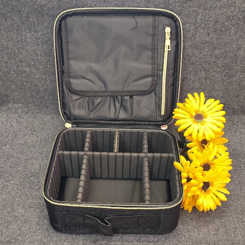 Source Unknown Black Cosmetic Bag (NWOT)